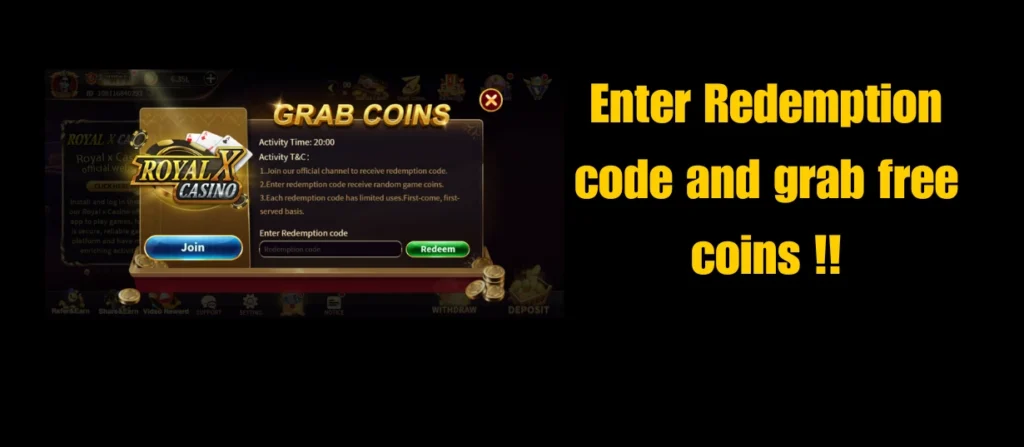 royal x casino redeem codes